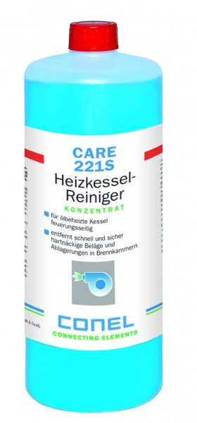 CARE 221 S Heizkesselreiniger 1 Liter Flasche Konzentrat f.Ölkessel CONEL