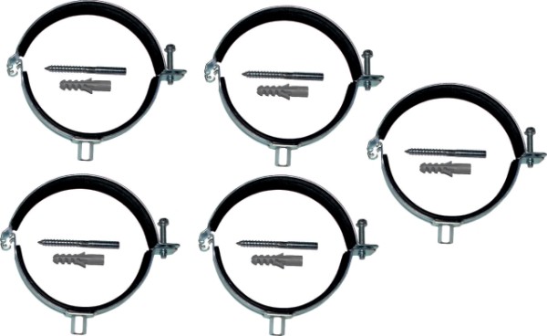 Wolf Rohrschelle DN125 Satz a 5 St., inkl. Stockschrauben,Dübel 2651492