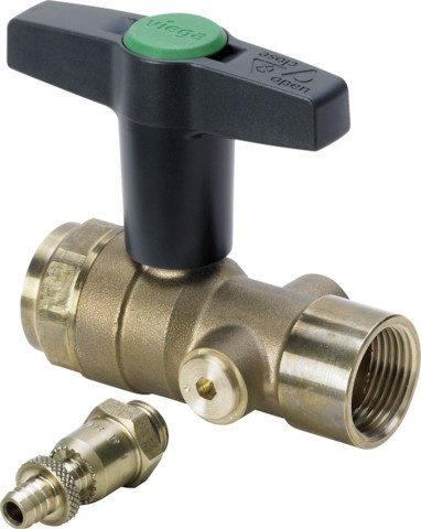 Viega Kugelhahn Easytop 2275.5 in Rp1 Siliziumbronze 746902