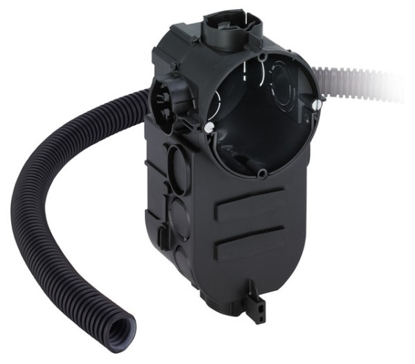 Keuco Rohbauset Kosmetikspiegel 17699, für Mauerwerkmontage, mit Elektronikdose 17699000014