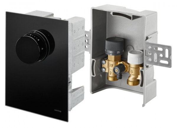 OVENTROP-Unibox T-RTL Thermostat, RTL, Echtglas schwarz 1022771