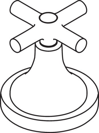 Hansgrohe Kreuzgriff Axor Terrano chrom 37995000