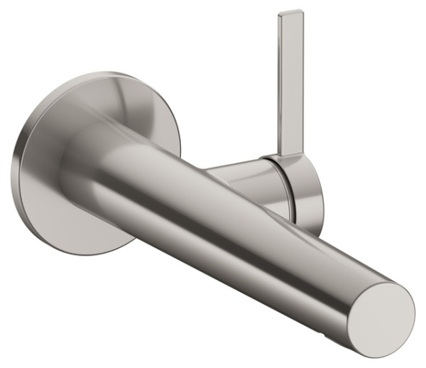 Keuco EHM-WT-Mischer IXMO 59516, rund Wandmontage, 219 mm, Edelstahl-finish 59516071101