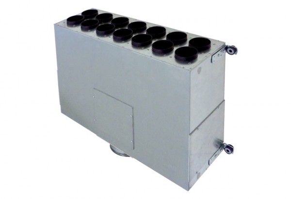 Maico Luftverteile aus Blech MF-BV63-160-14 14 Anschlüsse,Anschluss Flexrohr MF-F63 180526