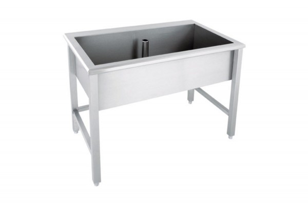 Werkraumbecken derby plus Edelstahl 1200x600x850 m.Untergestell VIGOUR