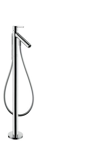 Hansgrohe Wannenmischer Axor Starck Fertigset zur Bodenmontage chrom Hebelgriff 10455000