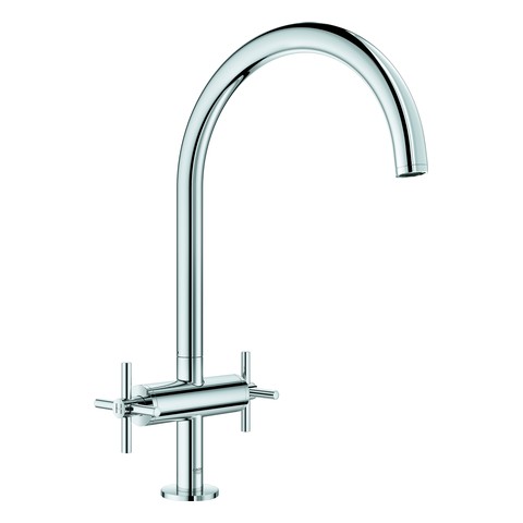 GROHE 2-Griff-Spültischbatterie Atrio 30362 C-Auslauf chrom 30362000