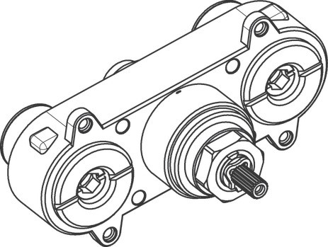 Hansgrohe Funktionsblock komplett BTC 98504000