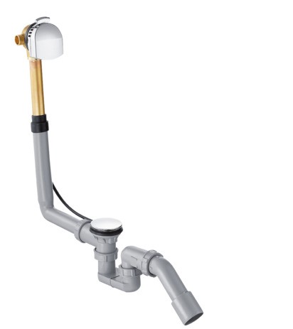 Hansgrohe Ab-u.Überlaufgarnitur Exafill Plus Komplettset für Normalwannen chrom 58123000