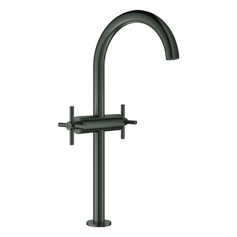 GROHE WT-Einlochbatterie Atrio 21044_3 XL-Size Kreuzgriff hard graphite geb. 21044AL3
