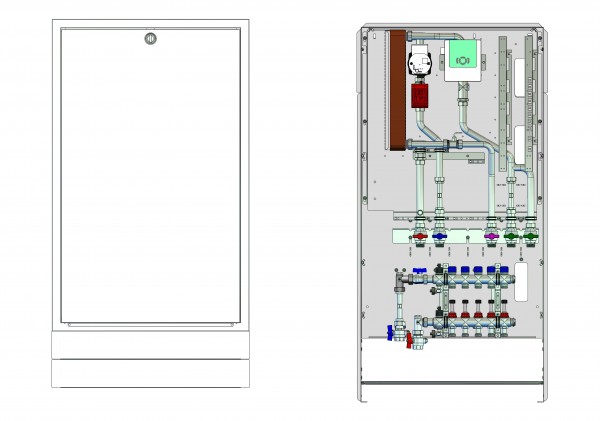 strawa Frischwasser-Wohnungsstation Friwara W22-4L-63-UP 12 Hkr.