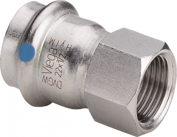 Viega Übergangsst. mit SC Sanpress Inox 2312LF in LABS-frei in 28mm x Rp3/4 665982