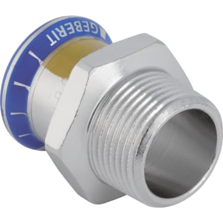 Geberit Mapress Edelstahl Übergang mit AG (Gas) d22-R3/4 34070