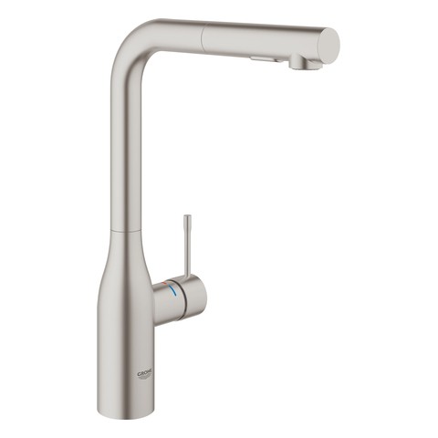 GROHE EH-Spültischbatterie Essence 30270 herausziehbare Spülbrause supersteel 30270DC0