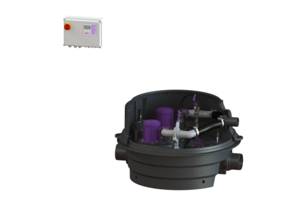 KESSEL Rückstauhebeanlage Duo Ecolift XL, 1 Motor Klappe,SPF1500 S1,T0 8741065