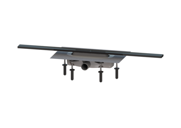 KESSEL Duschrinne Linearis Infinity 60 L: 800 mm, DN 40, Black, gebürstet 45102.08