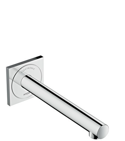 Hansgrohe Waschtischmischer Unterputz Axor Uno Elektronik langer Auslauf chrom 45111000