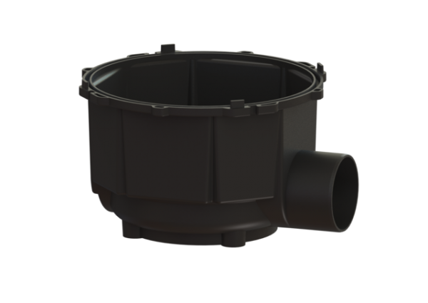 KESSEL Bodenteil mit Auslauf seitl. DN150 850010