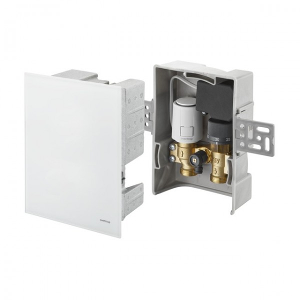 OVENTROP-Unibox TQ-RTL R-Tronic Therm.,RTL,Q-Tech,R-Tronic,Echtglas weiß 1022782