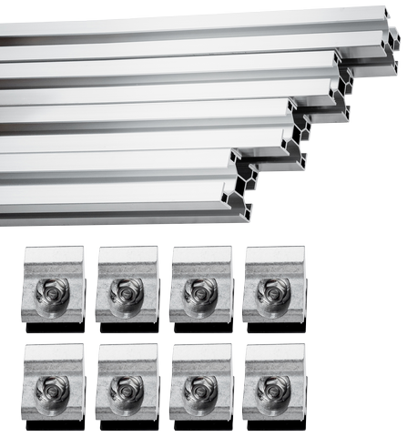 Wolf Montageschienen Aluplus 4 er Set, hochkant 2485501