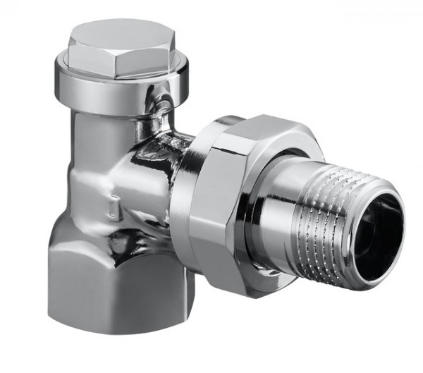 OVENTROP-Verschraubung Combi C mit Vor- einstellung, Eckform, DN15 verchromt 1164554