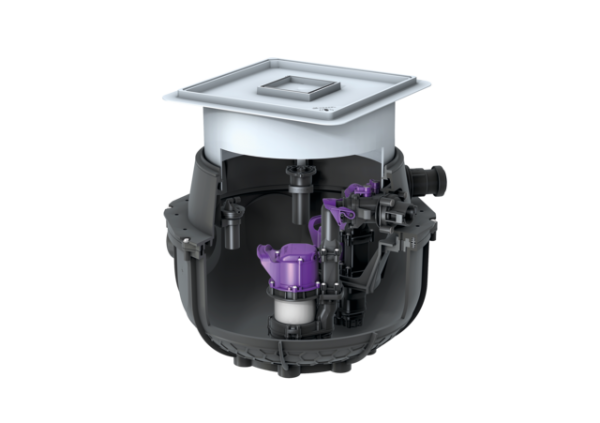 KESSEL Hebeanlage Aqualift S Compact Duo, GTF 1200, Bodenplatte 281230S