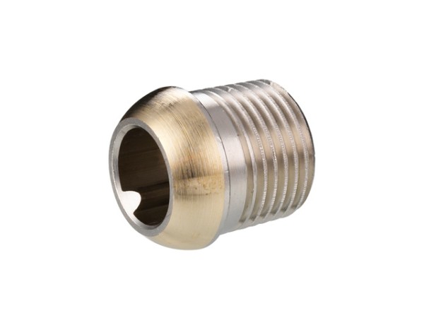 Danfoss Nippel kurz f.RA,RAV(L),RLV,AVDO R 3/8 gekürzt 6 mm, Gesamtlänge 22 mm 013L0443