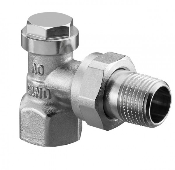 OVENTROP-HK-Verschraubung "Combi 4" DN10, 3/8", PN10,Eck, Rg/Ms, vernickelt 1090661