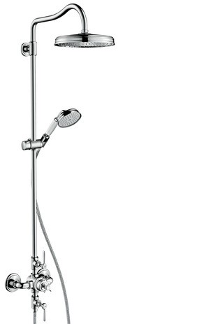 Hansgrohe Showerpipe Axor Montreux chrom mit Thermostat und Hebelgriff 16572000