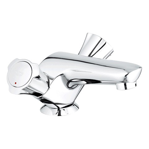 GROHE 2-Griff-WT-Batterie Costa 21390_1 Zugstangen-Ablaufgarnitur chrom 21390001