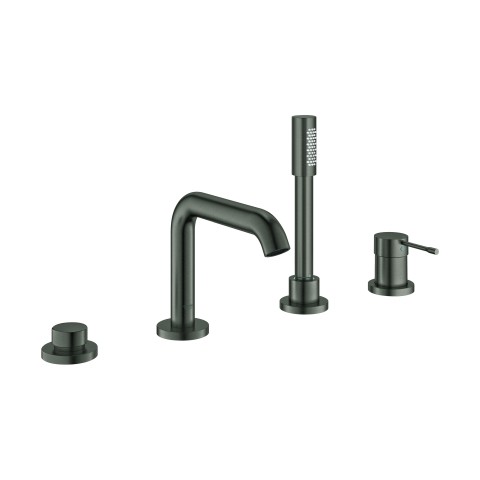 GROHE 4-Loch-Einhand-Wannenkombination Essence 25251_1 hard graphite gebürstet 25251AL1