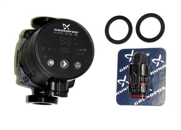 WINDHAGER Pumpe ALPHA2 25-60/130 INKL.ST Pumpe ALPHA2 25-60 130mm - Elektr. gereg 006422