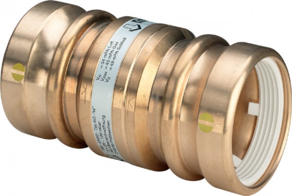 Viega Gasströmungswächter Typ A-Ü 9653.1 in 40mm Rotguss 484484