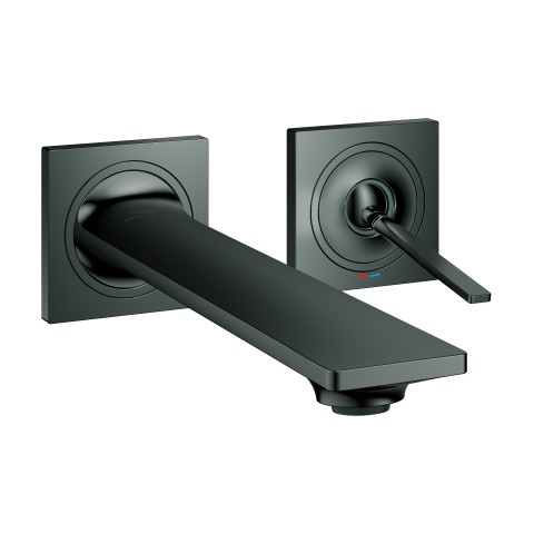 GROHE 2-L-WT-Wandbatterie Allure 19386_2 FMS Ausl. 212mm hard graphite 19386A02