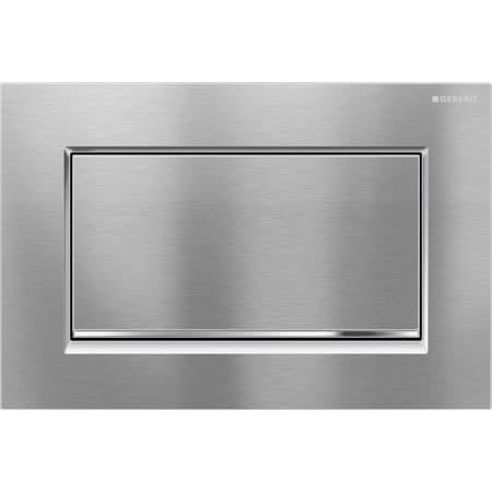 Geberit BetPl. Sigma30, für Spül-Stopp-Sp. Cr gebürstet/glanzchrom/Cr gebürstet 115.893.KX.1