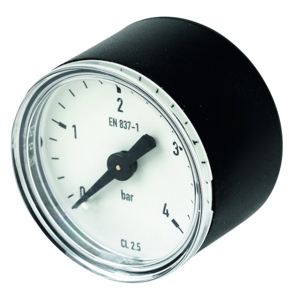 Resideo Manometer M18K G 1/8, 50mm, hinten, Teilung 0-4 bar