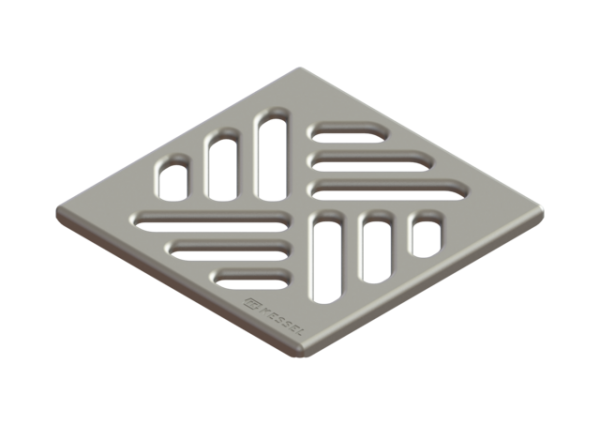 KESSEL Einlegerost Schlitzrost, 100x100 mm, Edelstahl 27150