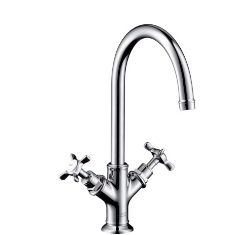 Hansgrohe Zweigriff Waschtischarmatur Axor Montreux ohne Ablaufgarnitur chrom 16506000