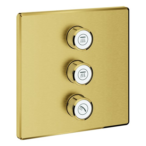 GROHE 3-fach UP-Ventil Grohtherm Smart Control 29127 eck. FMS cool sunrise geb. 29127GN0
