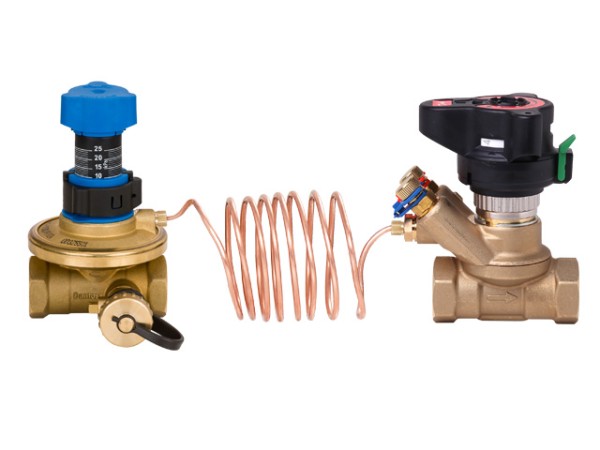 Danfoss altStrangventilset ASV-PV+ASV-BD DN 20, Rp 3/4, Sollw. 5-25 kPa, PN 16 003Z5672