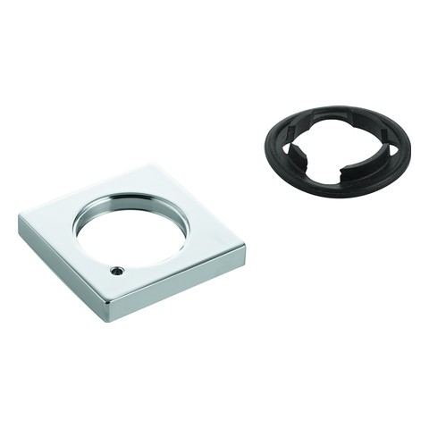 GROHE Rosette 48421 eckig für Waschtischbatterien ohne Zugstange chrom 48421000