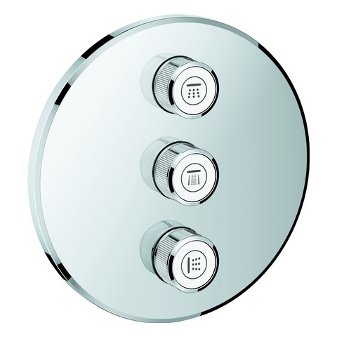 GROHE 3-fach UP-Ventil Grohtherm Smart Control 29122 FMS rund chrom 29122000