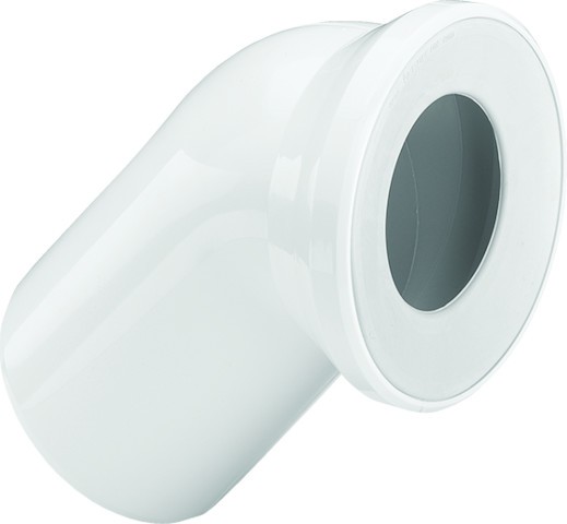 Viega WC Anschlussbogen 45 Grad 3812 in DN100 Kunststoff weiss 101718