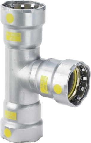 Viega T-Stück mit SC Megapress G 4618 in 11/2x3/4x11/2 Zoll Stahl Zn-Ni besch. 784065