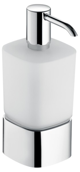 Keuco Lotionspender Elegance 11654, Tischmodell, Opalglas, verchromt 11654019001