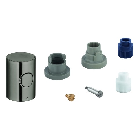 GROHE Metallgriff 47984 Mengengriff EcoButton hard graphite gebürstet 47984AL0