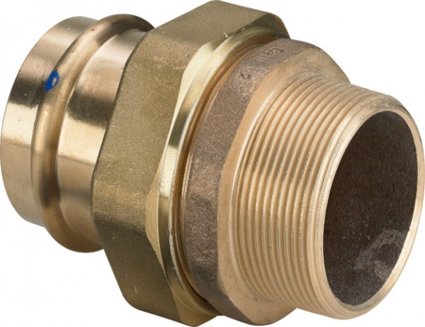 Viega Verschraubung mit SC 2265LF in LABS-frei in 42mm x G1 1/2 Rotguss 431723