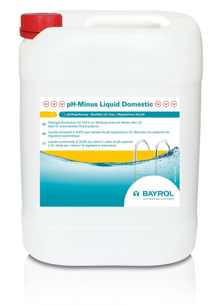 Bayrol pH-Minus Liquid Domestic 20 L - Flüssiges Konzentrat zur Senkung eines pH-Wertes über 7,4