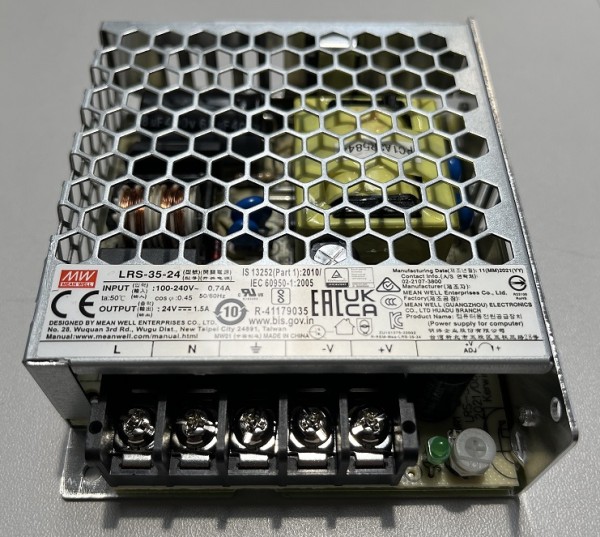 WINDHAGER Netzteil 24V, 1.5A LRS-35-24 Netzteil 24V, 1.5A LRS-35-24 002057