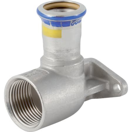 Geberit Mapress Edelstahl Anschlusswinkel90Gr abgesetzt, Lochkreis 50mm (Gas) d28-Rp1 91100